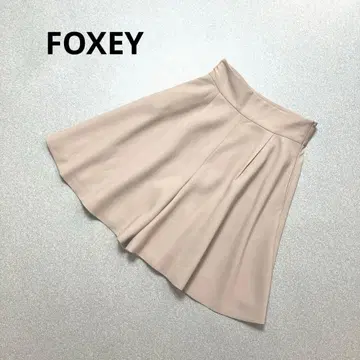 새상품급 최근 FOXEY 플레어 팬츠 큐롯 숏 울 폭시