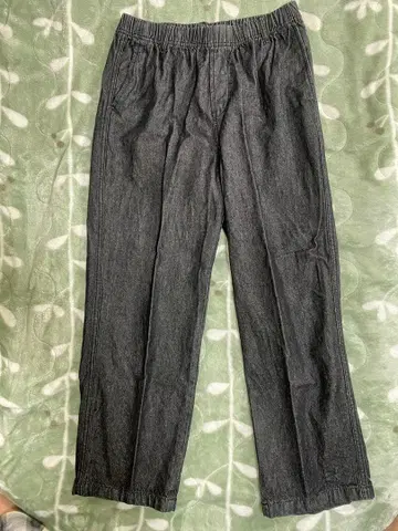 다크 그레이 이지 팬츠 코튼 혼방