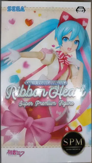 하츠네 미쿠 피규어 슈퍼 프리미엄 피규어 리본 하트 SEGA