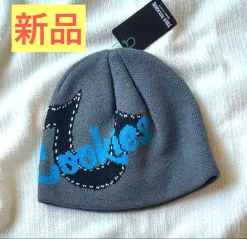 새상품 트루릴리젼 그레이 니트 모자 COOKIES 콜라보