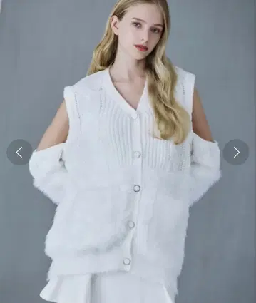 Riu 가디건 Fur switching knit cardigan