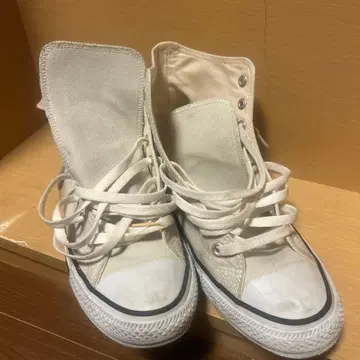 CONVERSE 하이컷 스니커즈 27cm 화이트