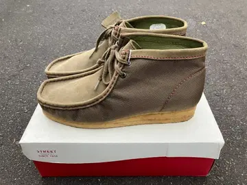 클락스 왈라비 부츠 스웨이드 올리브 카키 UK9