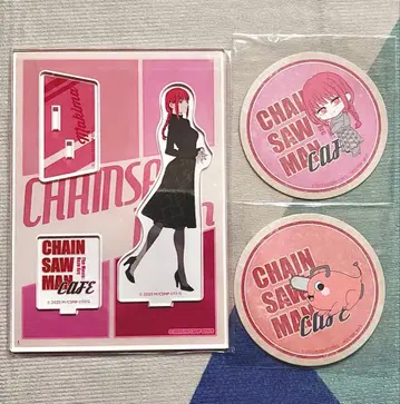 마키마 체인소 맨 카페 아크릴 스탠드 코스터 특전