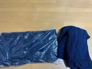 (미사용) 네이비 가디건 5개 버튼 긴팔 L 사이즈