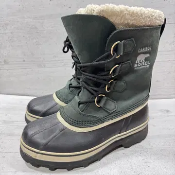 SOREL 소렐 카리부 스노우 부츠 그린 여성용 24.0cm