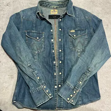 Wrangler x AKM 데님 셔츠 웨스턴 셔츠