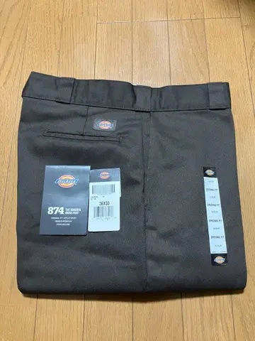 Dickies 874 워크 팬츠 36x30 다크 브라운 디키즈