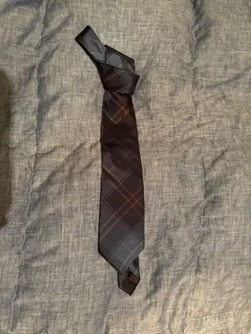 crestbridge BLACK LABEL 넥타이 체크 무늬