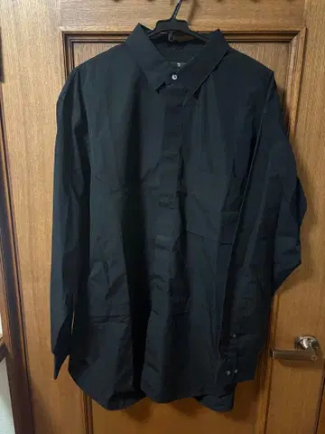 유니클로 플러스 제이 오버사이즈 셔츠 블랙 L