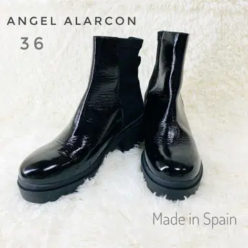 ANGEL ALARCON 36 탱크 밑창 숏부츠 블랙 23
