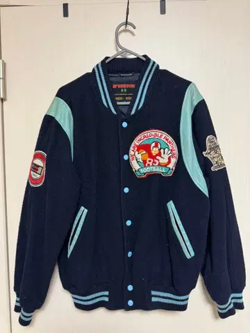 맥그리거 바시티 자켓 구제 의류 와펜 아메카지