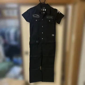 DIVINER 블랙 오버롤 XL