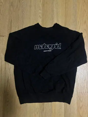 mahagrid 마하그리드 블랙 맨투맨 트레이닝복