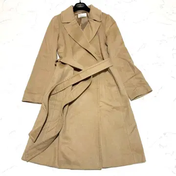 엠프리미어 블랙 캐시미어 100% 코트 사이즈 38