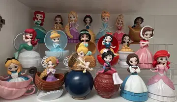 캡슐 캐릭터 히로인 인형 디즈니 프린세스 19개