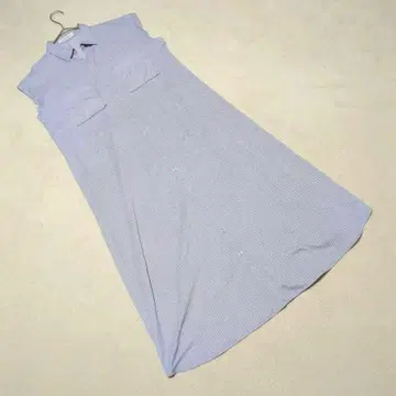 [ GREEN LABEL RELAXING ] 셔츠 원피스 스트라이프 패턴