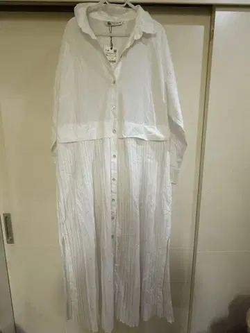 ZARA 화이트 셔츠 원피스 XL