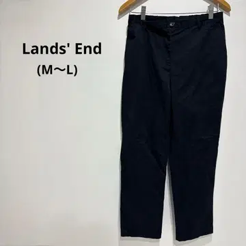Lands' End 스트레이트 슬랙스 블랙 (M~L)