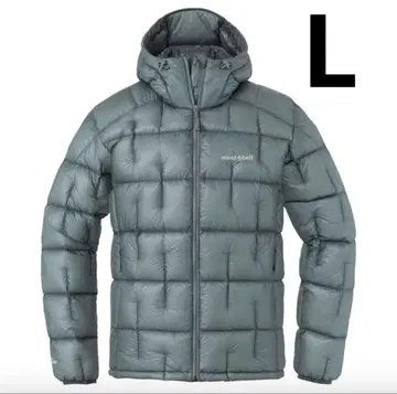 플라즈마 1000 알파인 다운 후드티 라이트 그레이 L 사이즈