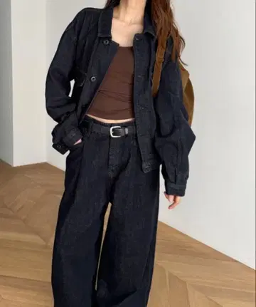 CANAL JEAN SEIRTAND 가슴 포켓 데님 자켓