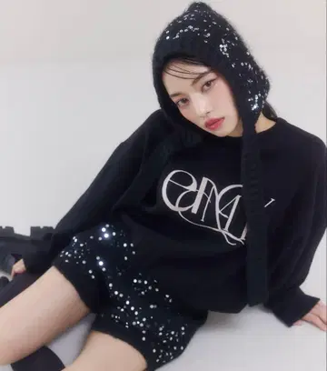 eimy istoire 로고 바이컬러 니트 풀오버