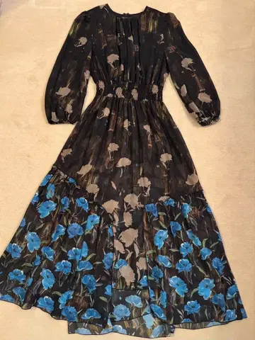 새상품급 CORCOVADO 플라워 쉬폰 원피스