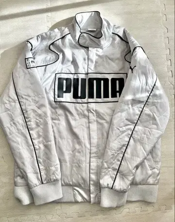 PUMA 화이트 레이싱 정장 자켓 L 사이즈