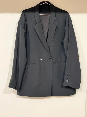 아들러 다크 그레이 더블 브레스트 테일러드 자켓