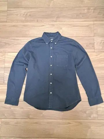 버튼 다운 셔츠 네이비 긴팔 L 사이즈