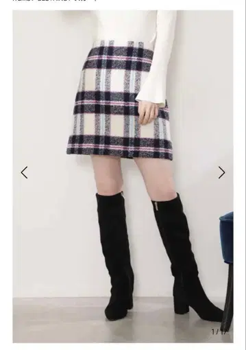 질스튜어트 케니 체크 스커트