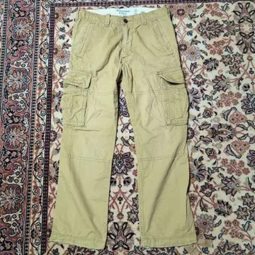 Abercrombie & Fitch 아바클로 카고 팬츠 베이지 Y2K