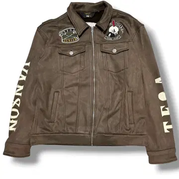 VANSON 크로우즈 WORST 콜라보 데스 토끼 자수 자켓