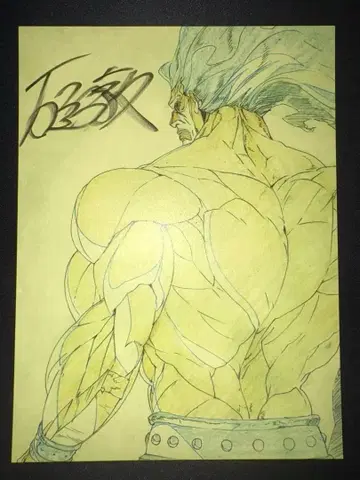 fate UBW 친필 사인 버서커 빅 엽서 이카리야 아츠시