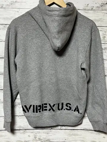 AVIREX 후드티 그레이