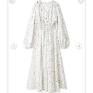 프레이 아이디 라인 아트 프린트 원피스