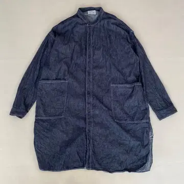 SPELLBOUND 긴팔 오버 셔츠 롱 셔츠 커버올 데님