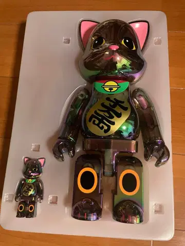 NY@BRICK 마네키네코 천만량 투명 크롬 도금 100% & 400