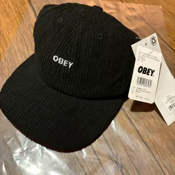 OBEY 오베이 코듀로이 야구 모자 블랙