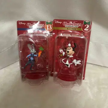 2개 세트 디즈니 크리스마스 오너먼트 2025 happy 복권