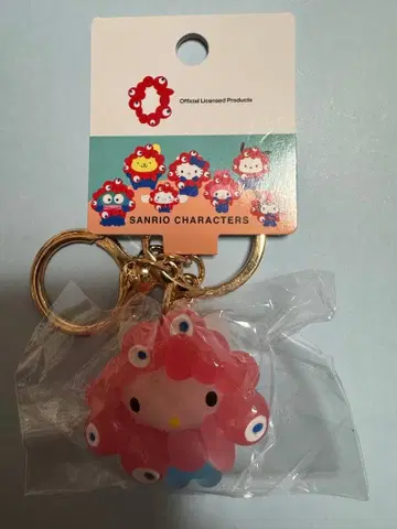 산리오 미야쿠미야쿠 클리어 컬러 키링