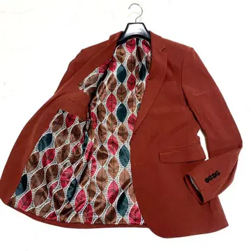 새상품급 ZARA MAN 테일러드 자켓 안감 올 패턴 보르도