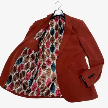 새상품급 ZARA MAN 테일러드 자켓 안감 올 패턴 보르도