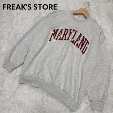 [ 새상품급 ] FREAK'S STORE 맨투맨 자수 와펜 빅 실루엣