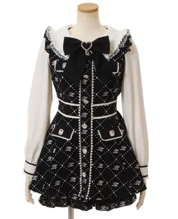 LIZLISA 모노그램 리본 트위드 셋업