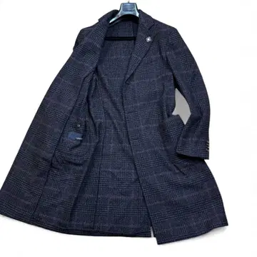 컨디션 최상 LARDINI 현행 체스터 코트 트위드 사이즈 50