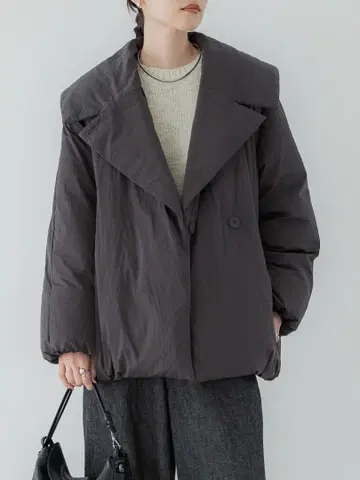 24AW [ crewre ] 더블 브레스트 다운 자켓