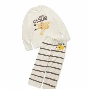 젤라또피케 베비모코 자카드 풀오버 & 롱 팬츠 세트