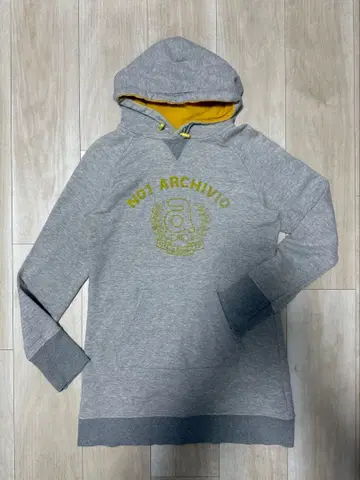 아르치비오 긴팔 후드 부착 맨투맨 원피스 그레이