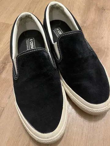 Converse 스웨이드 슬립온 블랙